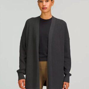 NWOT Side Slit Sweater Wrap, size 6 - graphite grey